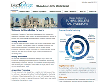 Tablet Screenshot of mergers-acquisitions-services.blackbridgepartners.com
